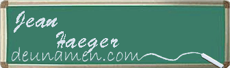 Jean Haeger Visitenkarte